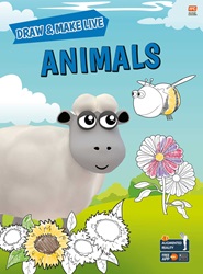 Draw and Make Live Colouring Book: Animals | 9789815044799